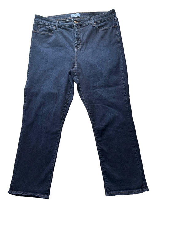 Denizen from Levi's Denim - Women’s Dark Blue Levi’s Denizen Straight Leg Ankle/Cropped Jeans